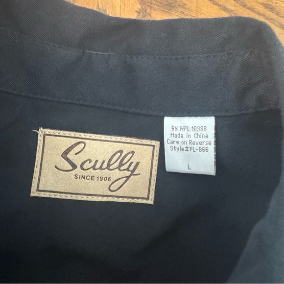 SCULLY MEN'S EMBROIDERED GUNFIGHTER LONG SLEEVE PEARL SNAP WESTERN SHIRT - Picture 8 of 11